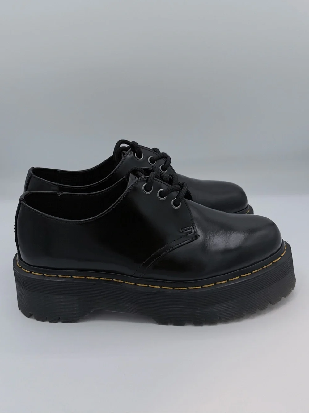 Dr. Martens 1461 Smooth Platform Shoes W7/M6 Black